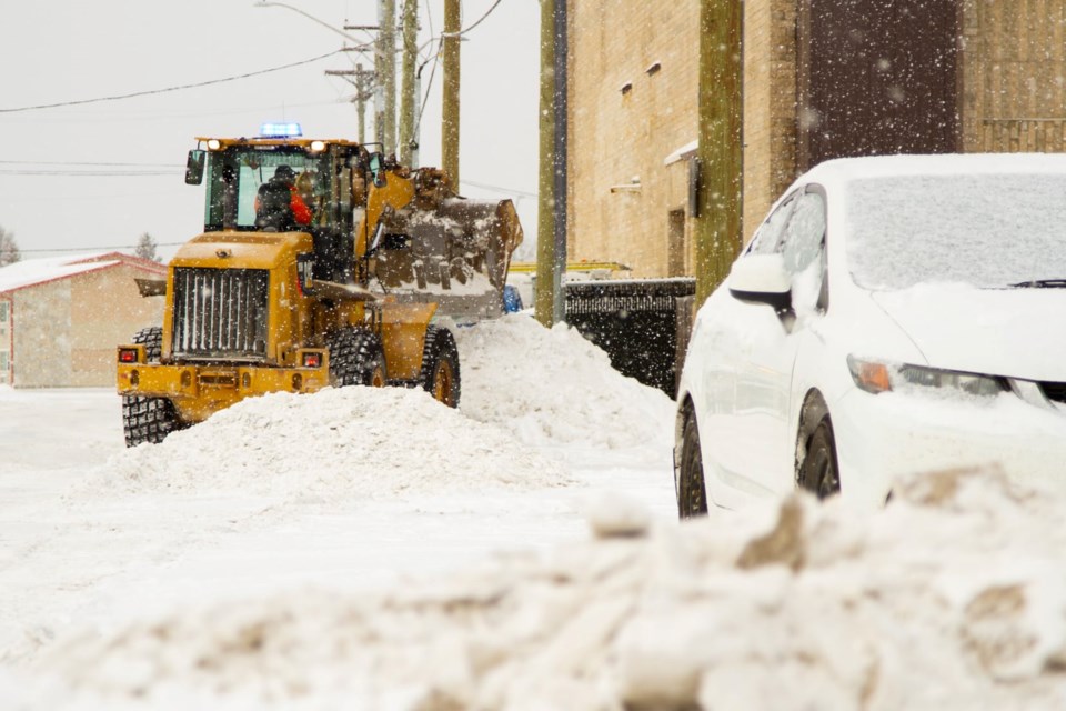 city of Thompson snow clearing photo