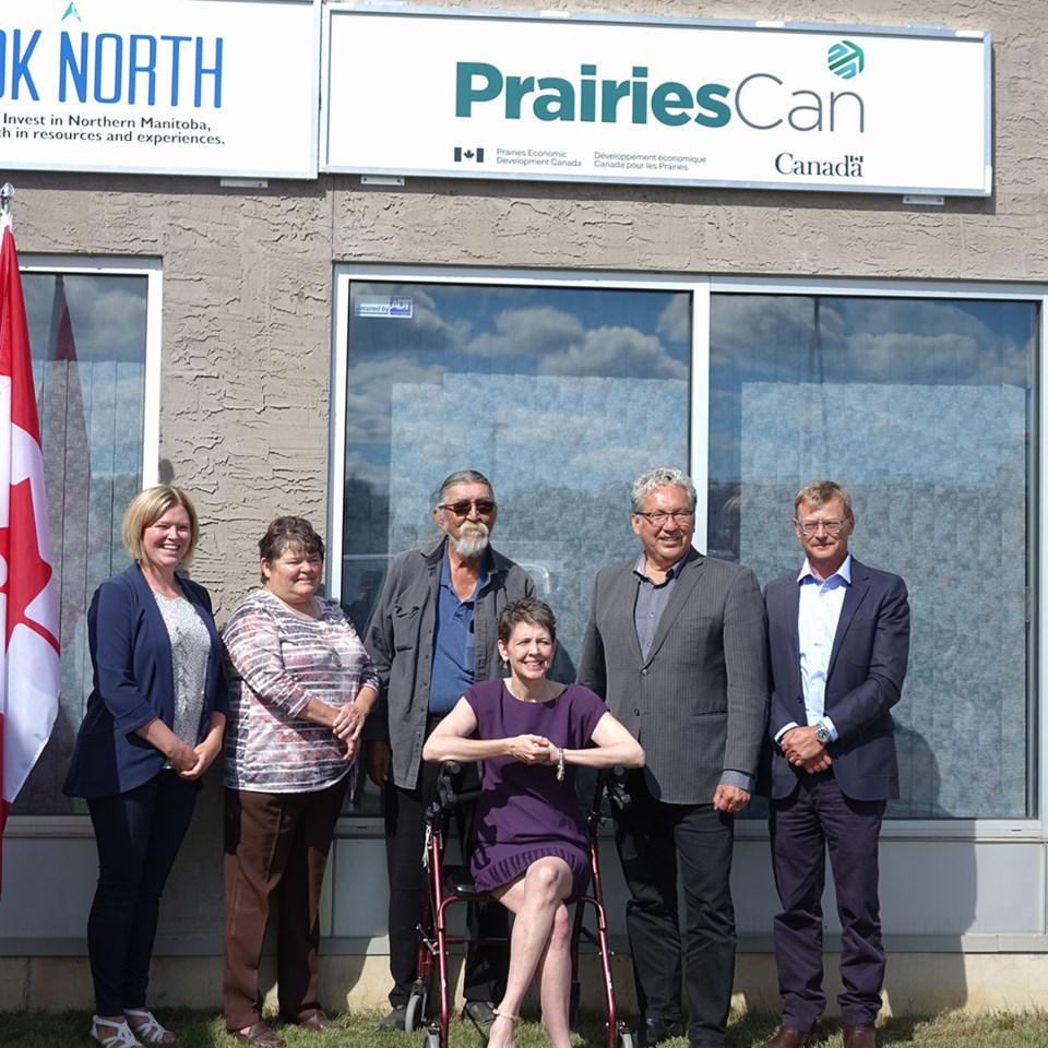 prairiescan thompson service centre opening group photo aug 4 2022