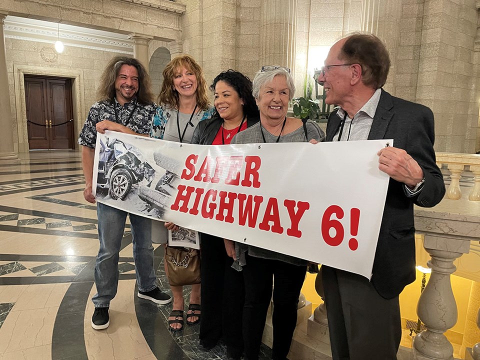 safer highway 6 volunteers at Manitoba legislature may 12 2022