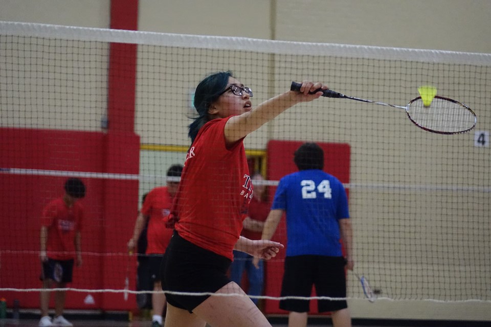 R.D. Parker Collegiate’s Keisha Brightnose took second place in the junior women’s singles competition during the zone 11 high school badminton championships in Thompson April 22-23.