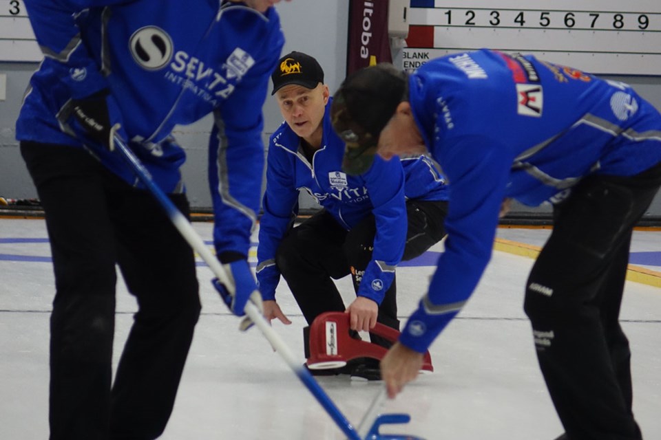 Randy Neufeld of La Salle Curling Club skipped his team to its first master’s men’s provincial championship at the Burntwood Curling Club in Thompson March 13.