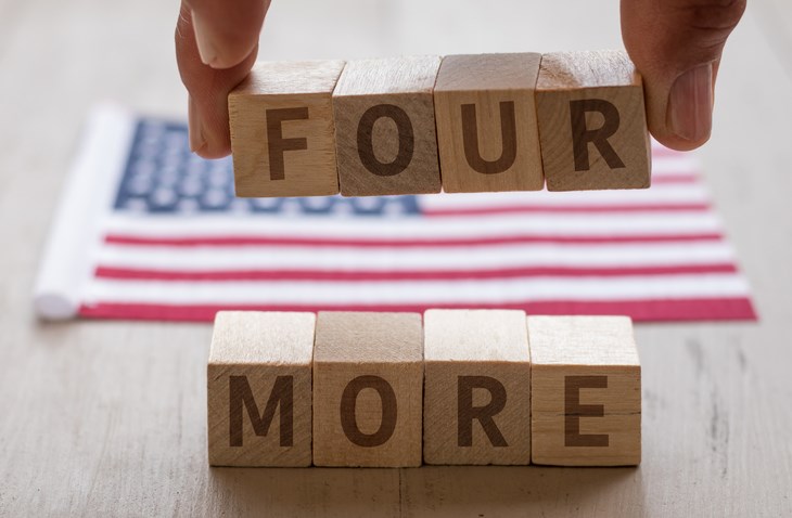 american flag four more speleld out with blocks by Rabbitti Getty Images