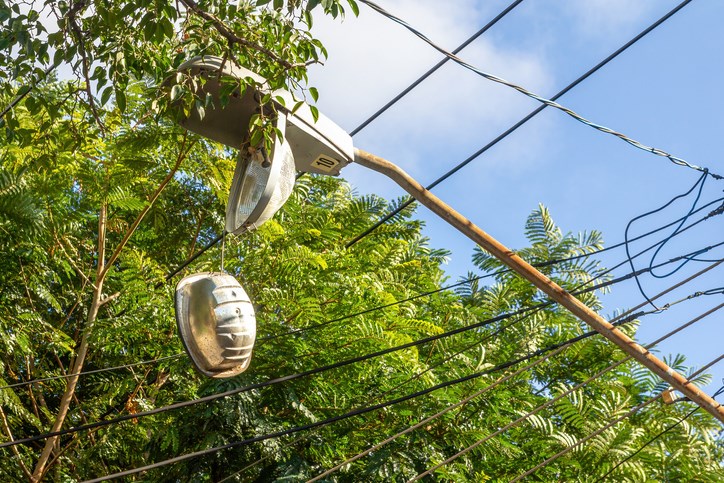 busted streetlight Roberto Machado Noa Getty Images