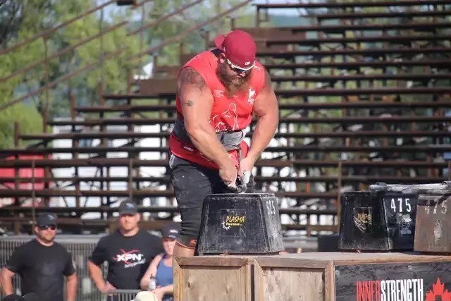 Wes Derwinsky, 25, placed 2nd in Canada's Strongest Man 2021. Photo: Courtesy Wes Derwinsky