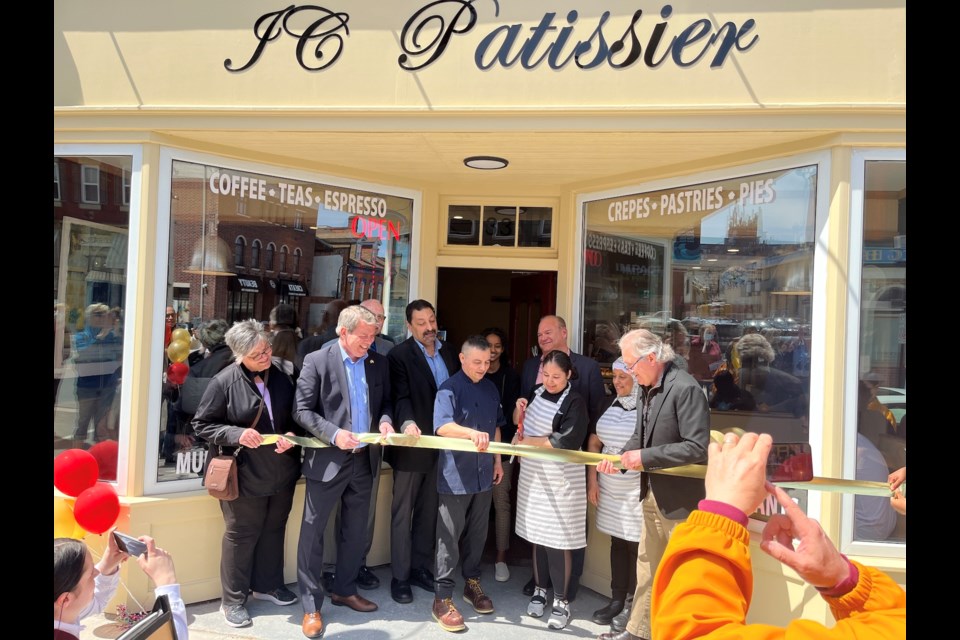 Asenjo and Anzza thanked everyone for coming, and the ribbon was cut. It’s been a long time coming, but the French bakery is finally officially open. 