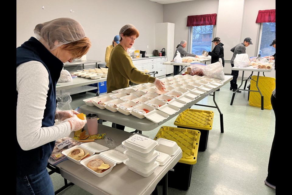 Every Tuesday, Wednesday and Thursday morning, volunteers meet at the Grantham Optimist Youth Centre in St. Catharines to prepare the lunches that then go out to different schools across the Region.