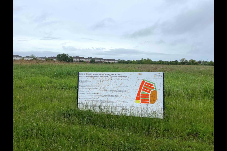 According to a notice, the lot is slated to turn into an apartment complex. 