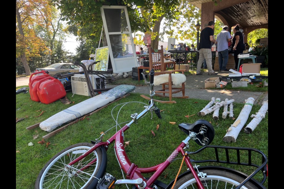 A photo of a garage sale at last year's event in Thorold. 