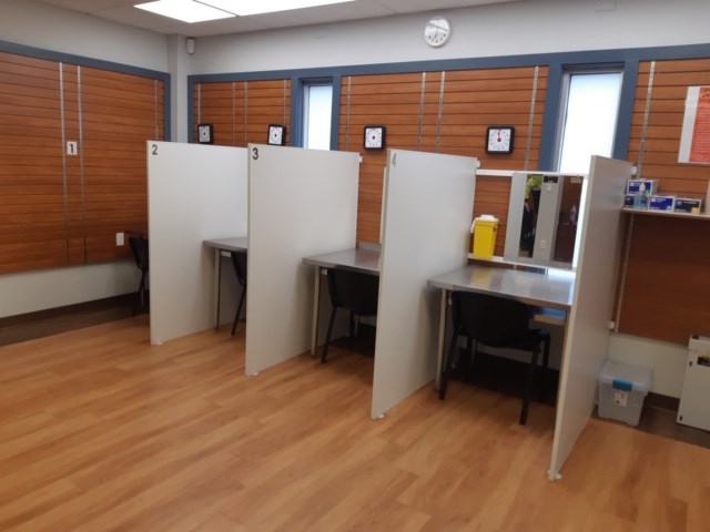 The supervised injection site at Positive Living Niagara. Photo: Supplied