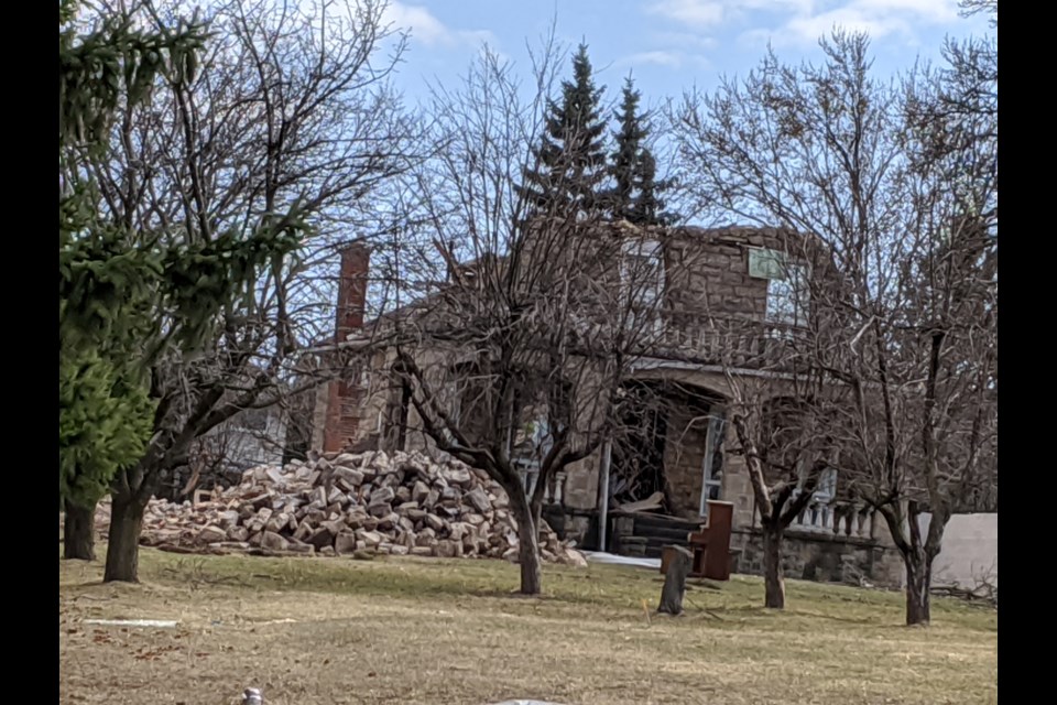 The John Brown House is being torn down. Photo: Ludvig Drevfjall/Thorold News