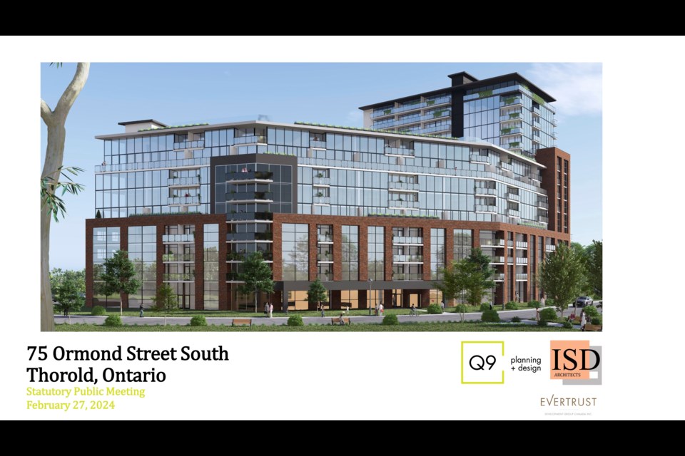 The Evertrust Development Group wants to build a 275-unit apartment complex at 75 Ormond Street South.