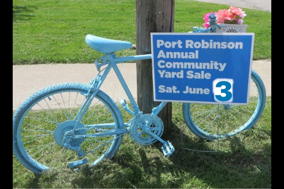 The 8th Annual Port Robinson Garage Sale will take place on Saturday, June 3.
