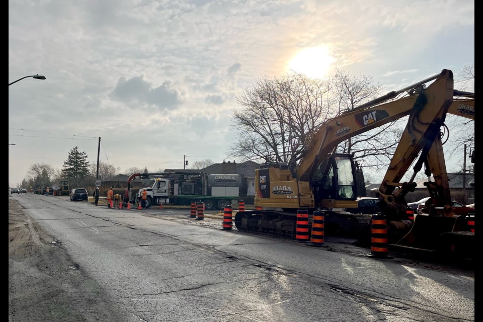 The City of Thorold and the City of St. Catharines started phase 1 reconstruction of St. David’s Road, from Collier Road to Foley Crescent back in March.