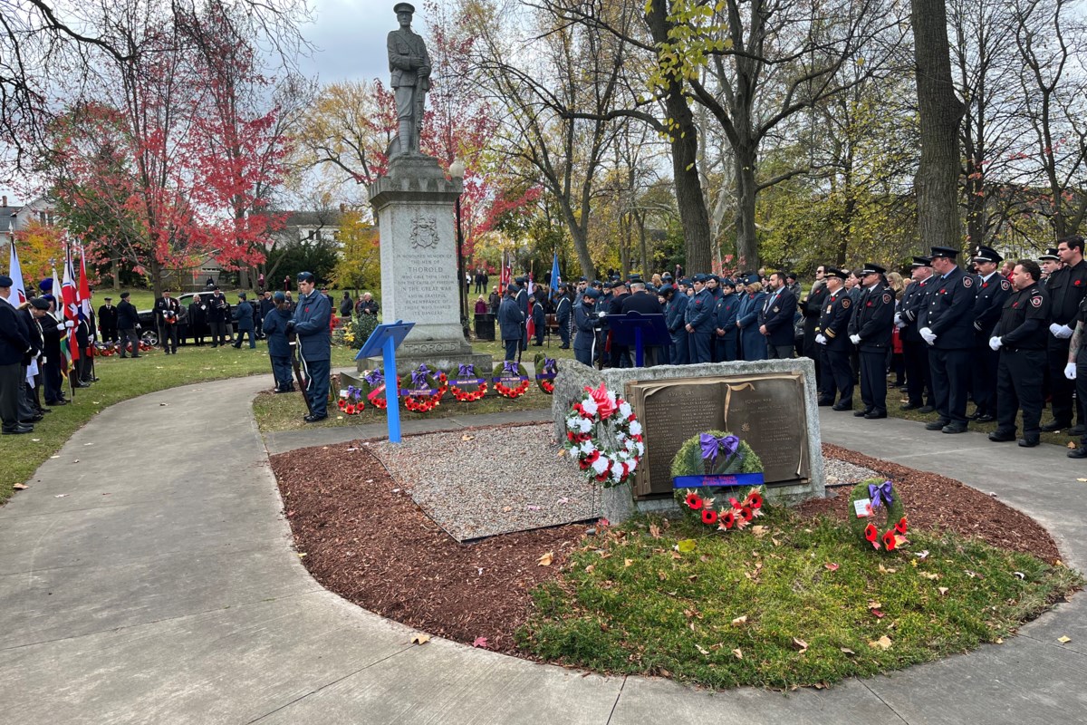 Remembrance Day ceremony held at Memorial Park Photo Gallery Thorold News