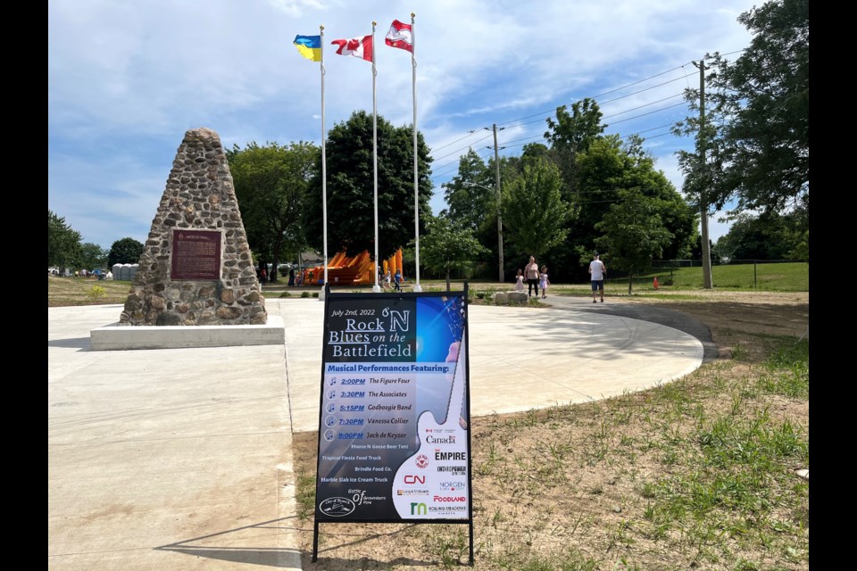 Yesterday Rock ’N Blues on the Battlefield took place at Battle of Beaverdams Park. 