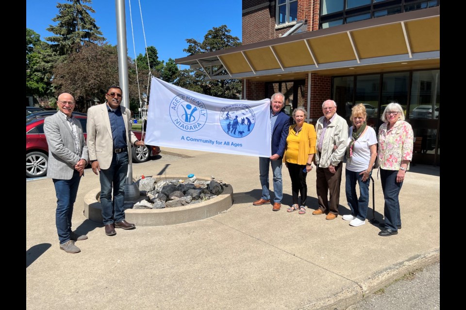 Councillor Tim O'Hare, CAO Manoj Dilawaria, Mayor Terry Ugulini, Jean D'Amelio-Swyer, Brenda Bator, Joey Hewitt.