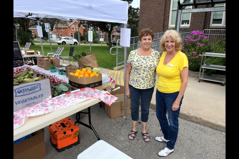 Thorold Senior Citizens Association board member Linda Reid and board president Brenda Bator.