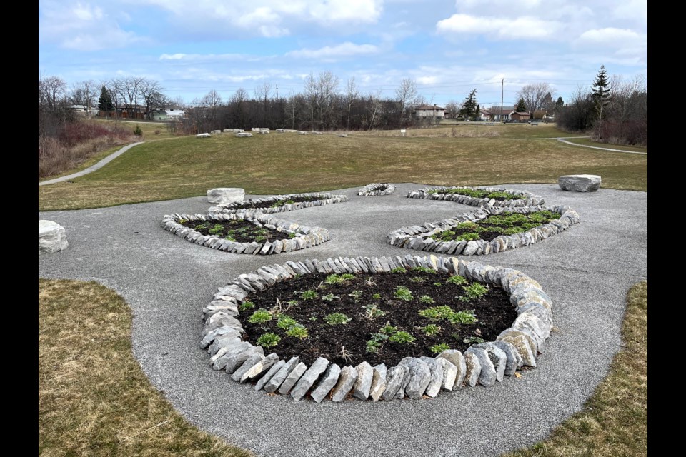 The Indigenous Unity Garden is formed in the shape of a turtle.
