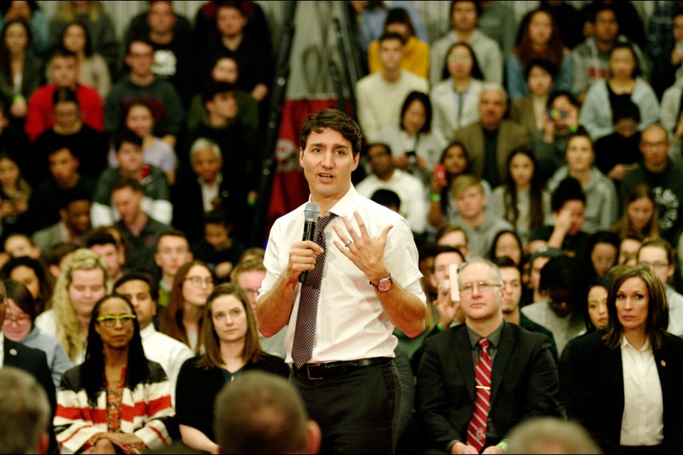 Prime Minister Justin Trudeau hosted a public Town Hall meeting at Brock University last night. Bob Liddycoat / ThoroldNews