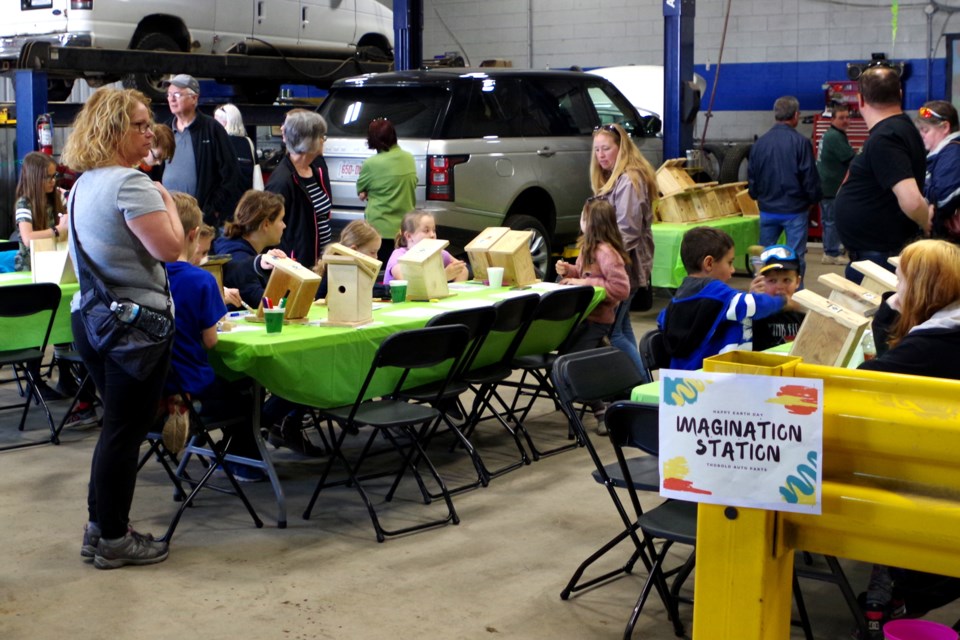 The Imagination Station is a key part of having fun while learning about the environment at Thorold Auto Parts' Earth Day activities. Bob Liddycoat / Thorold News