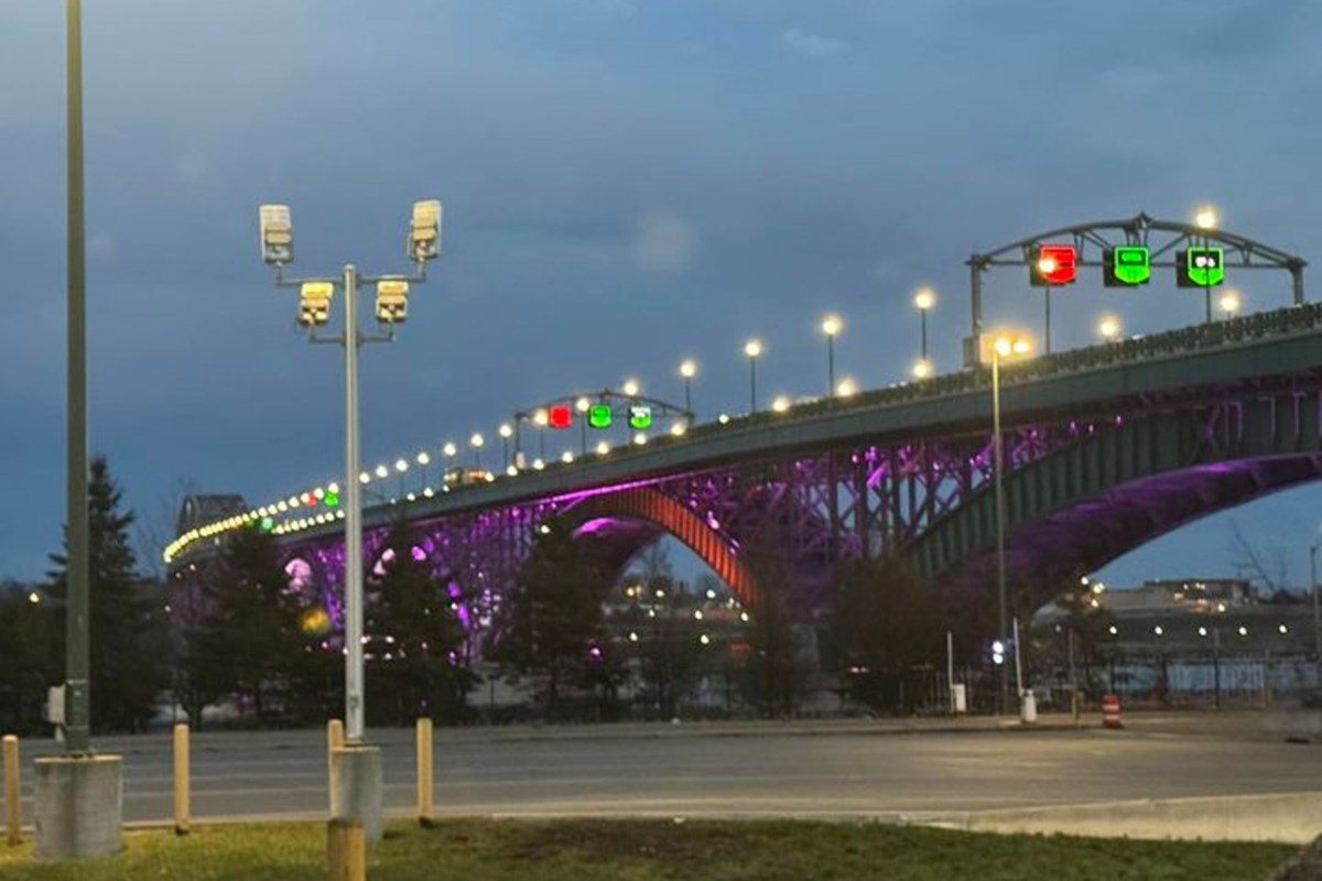 The Peace Bridge will shine brightly for World Autism Day