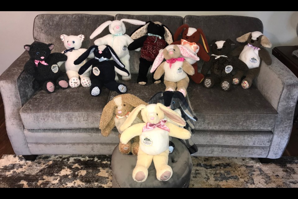 A specialty table called “All Creatures Great and Small,” will feature one-of-a-kind handmade bunnies, puppies and kittens, created especially for the Beaverdams Church project by seamstress Beverly Interisano of Beverley’s Bears. Submitted Photo