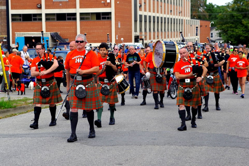 The Thorold Pipe Band in 2019. Bob Liddycoat / ThoroldToday