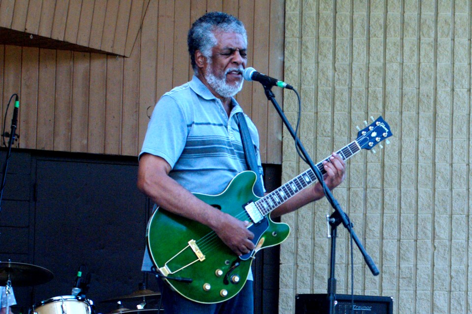 Leroy Emmanuel with his signature 1971 green guitar from the original Gibson factory in Kalamazoo, Michigan. Bob Liddycoat / Thorold News