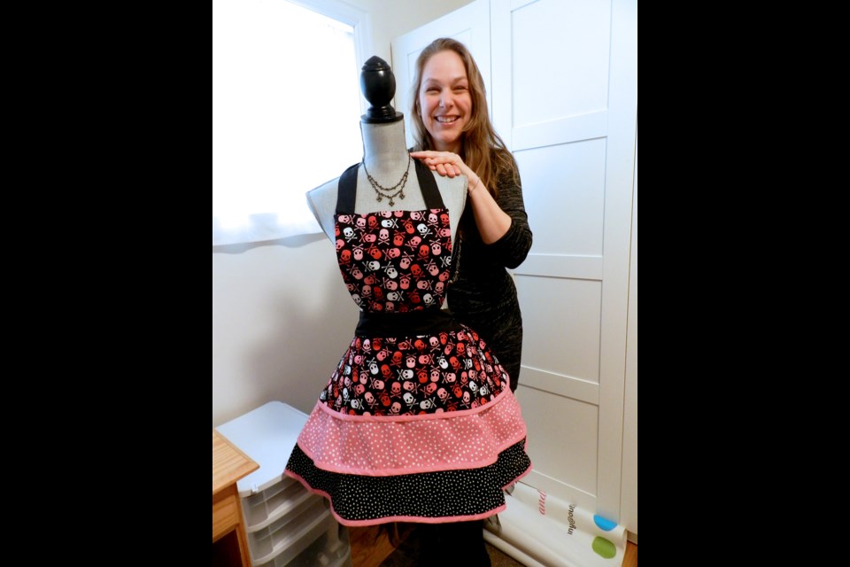 Laura-Jane Benoit's Hinny Pinny Aprons & More are unique, designer-like and funky. PHOTO / PELLETIER
