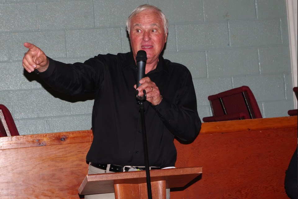 Orlen Swart was the chief auctioneer for the  27th annual Mel Swart auction Saturday night. Bob Liddycoat /Thorold News