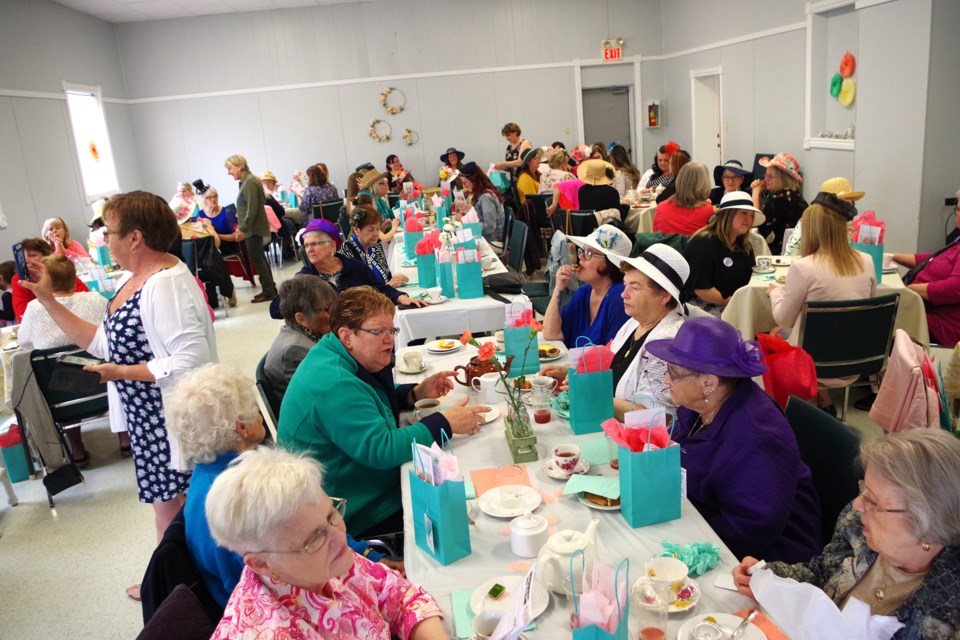 Ladies in Port Robinson celebrated spring with their annual tea social in the Community Centre Saturday afternoon. Bob Liddycoat / Thorold News