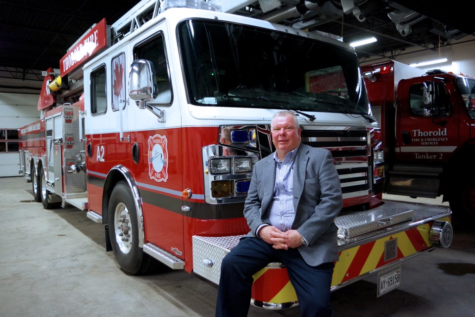 Ted Lucas is retiring from volunteer fire service after 47 years at Station #2. Bob Liddycoat/Thorold News