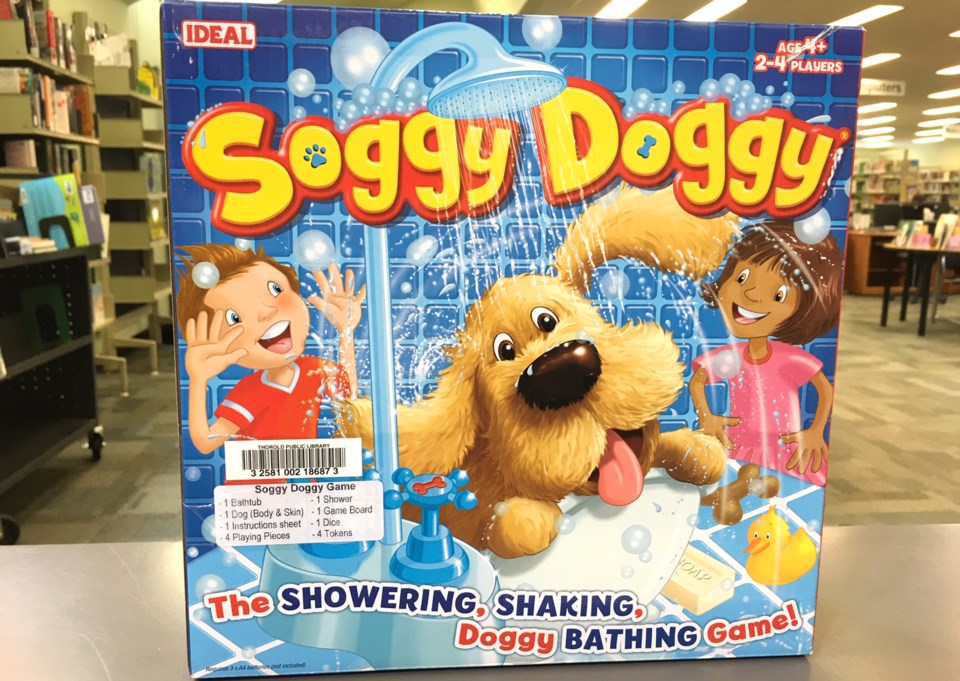 library-soggy-dog