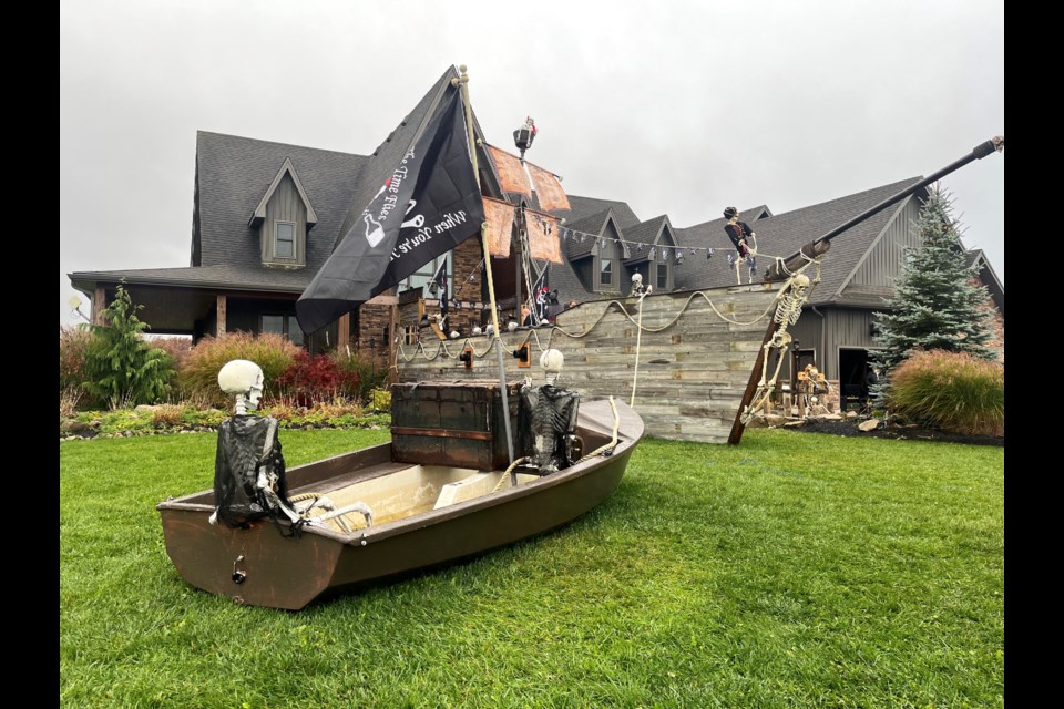 Arr matey! Some Thorold residents have really gone all out with their halloween decorations this year.