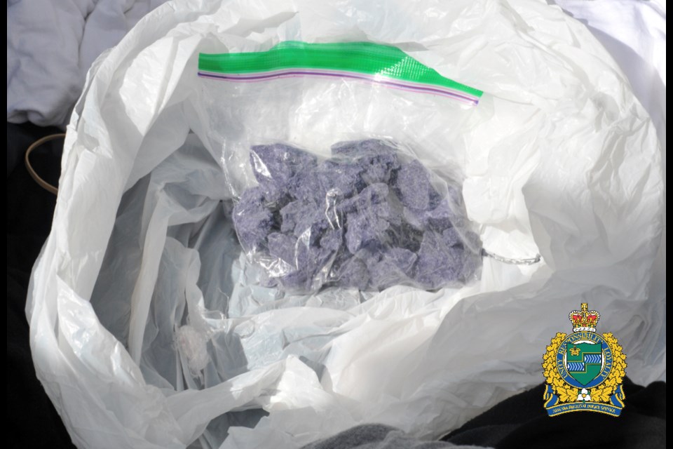 Police provided photo shows fentanyl seized on Sept. 4