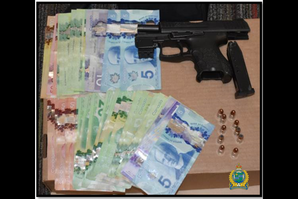 Items seized from a Niagara Falls motel on March 24, 2021.