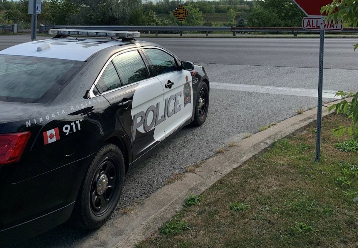 Driver charged with impaired after nearly hitting police cruiser