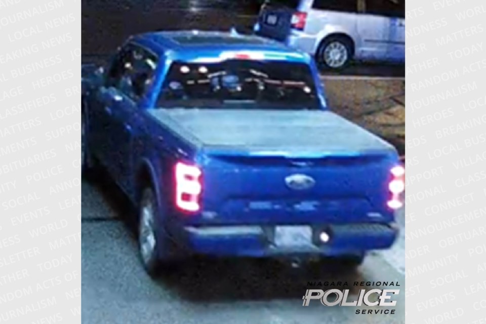 Police are looking for a truck that is a vehicle of interest as part of a homicide investigation in Niagara Falls.