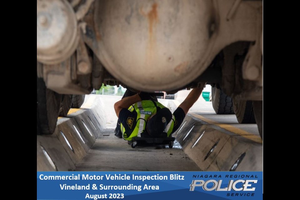 Commercial vehicle inspection blitz