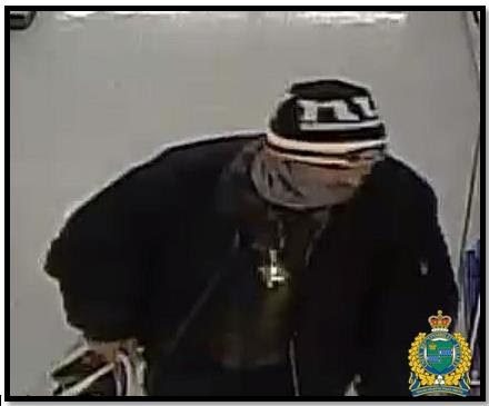 Police provided photo shows a suspect in a Port Colborne drugstore theft