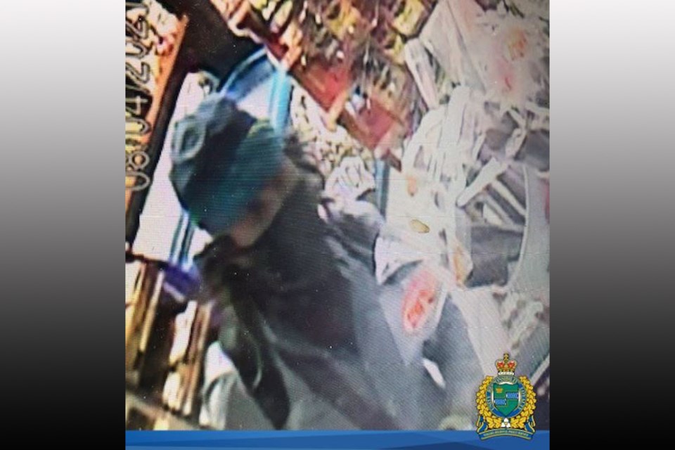 Suspect wanted in relation to an armed robbery at the Fryin Guys Restaurant in St. Catharines.