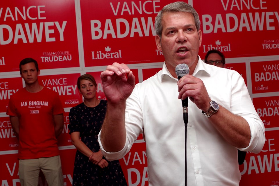 Niagara Centre MP Vance Badawey officially launched his re-election campaign last night in Welland. Bob Liddycoat / Thorold News