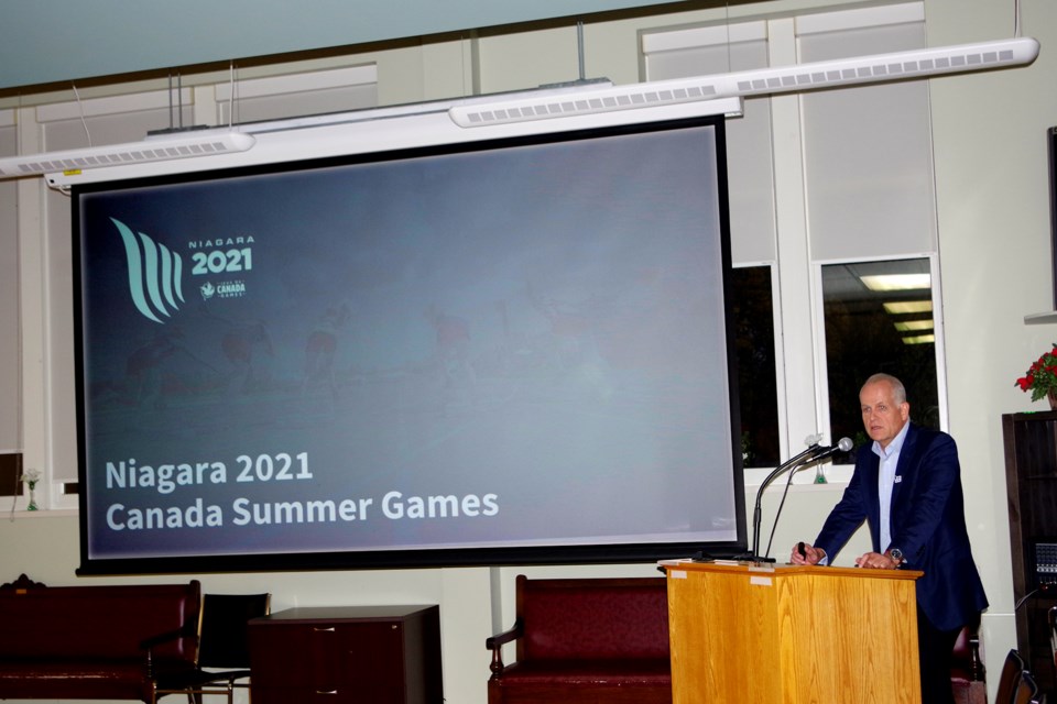 Doug Hamilton, Chair of the Niagara Canada Summer Games, provided an overview and answered questions about the project last night. Bob Liddycoat / Thorold News
