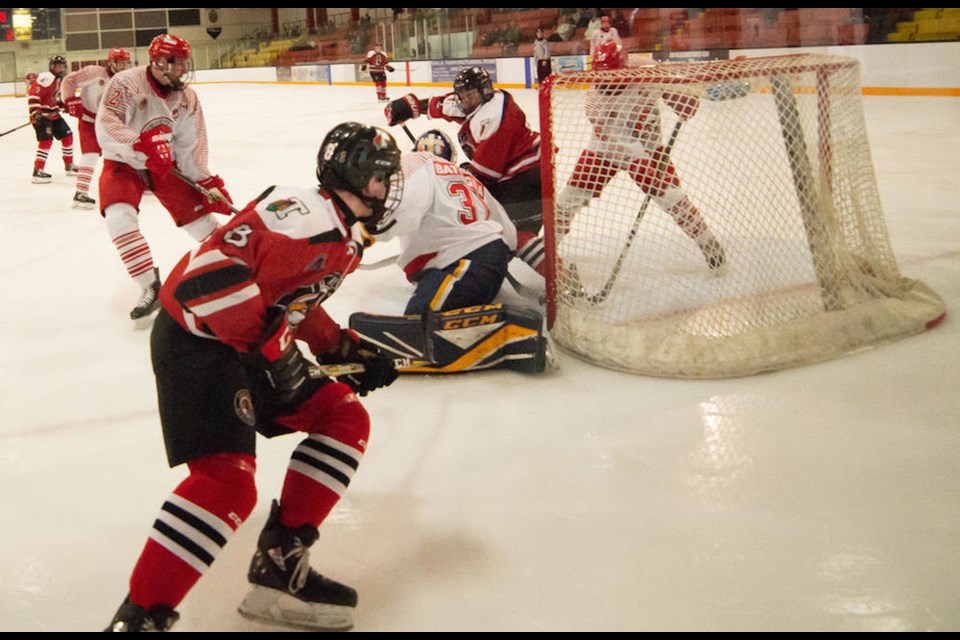 The Blackhawks at the Frank Doherty Arena in 2019. Doug Youmans / ThoroldToday