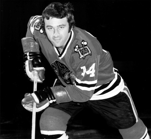 Photo of Lodboa when he played with the Dallas Blackhawks and on his plaque in the Thorold Arena's Runway of Recognition. Lodboa passed away Sunday. Submitted Photo