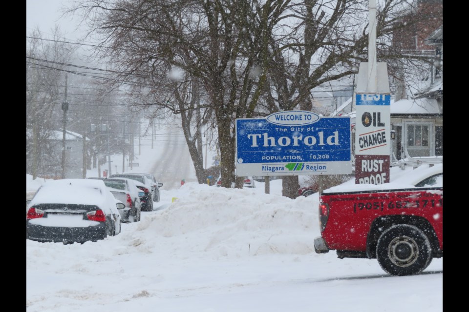 Thorold was hit with heavy snow overnight.