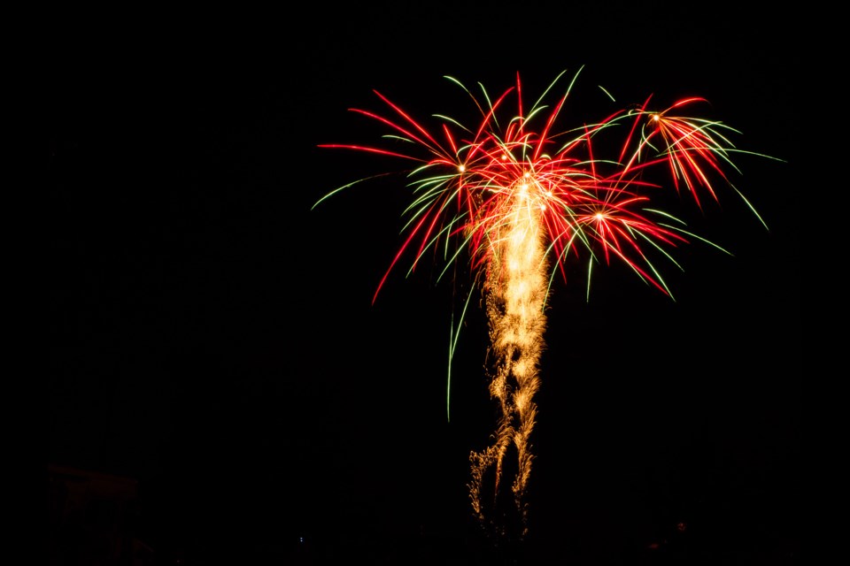 Canada Day Fireworks. Bob Liddycoat / Thorold News