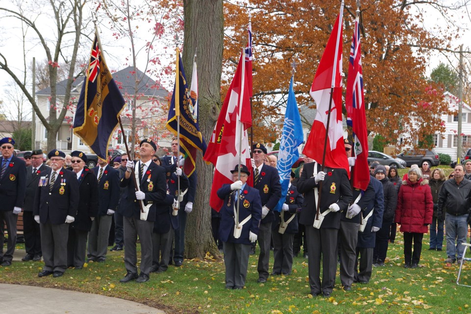 Special Remembrance Day ceremony in 2018. Bob Liddycoat / Thorold News