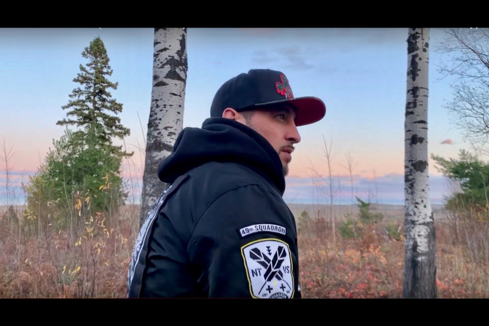 Hip hop producer and painter Christopher Sutherland, also known as Shibastik, was born and raised in Moosonee. Supplied photo 