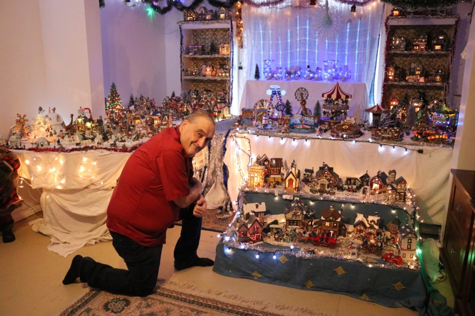 Sylvin Lacroix's hobby is creating a Christmas Village display. Dariya Baiguzhiyeva/TimminsToday